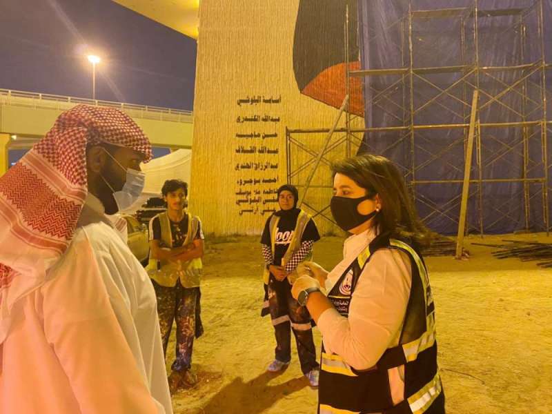 الخالد والفارس يتابعان تجميل بعض المواقع على طريق الدائري الأول 