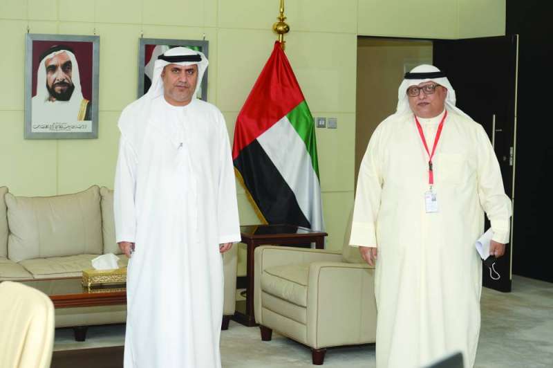 النيادي خلال اللقاء مع الزميل خالد الشرقاوي