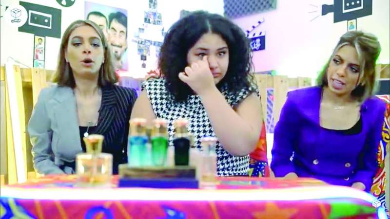 من حلقة ليلى الرندي ببرنامج «ردة فعل» مع عهد وشهد