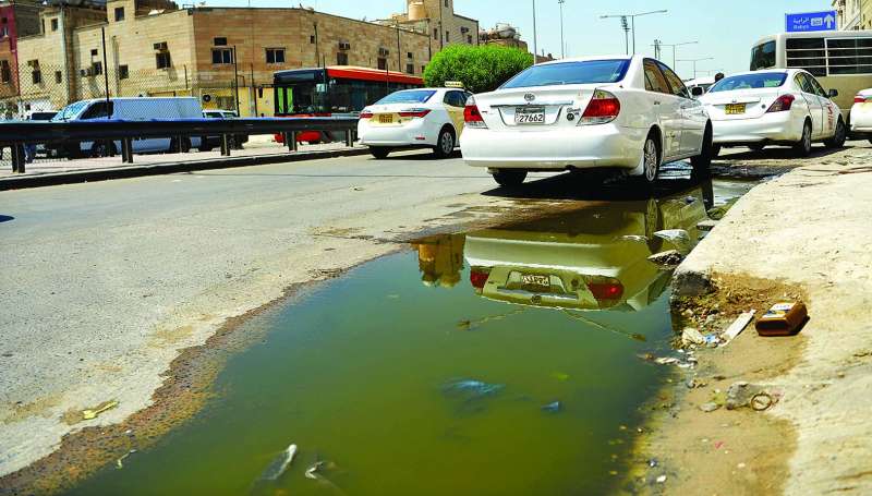 طفح في مياه الصرف الصحي 