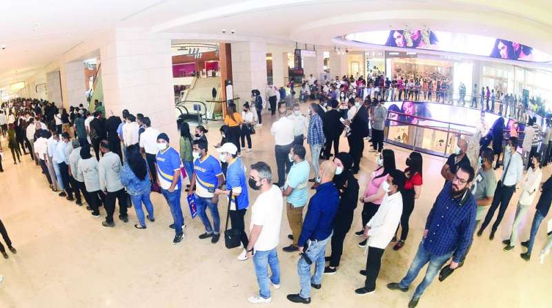 موظفو مجموعة التمدين اجتمعوا في مجمع 360 للتطعيم