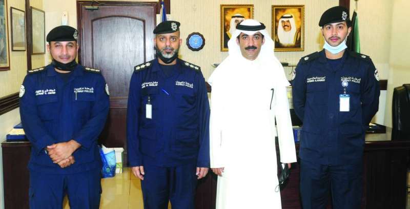 قياديون في قطاع المرور مع الزميل نايف كريم