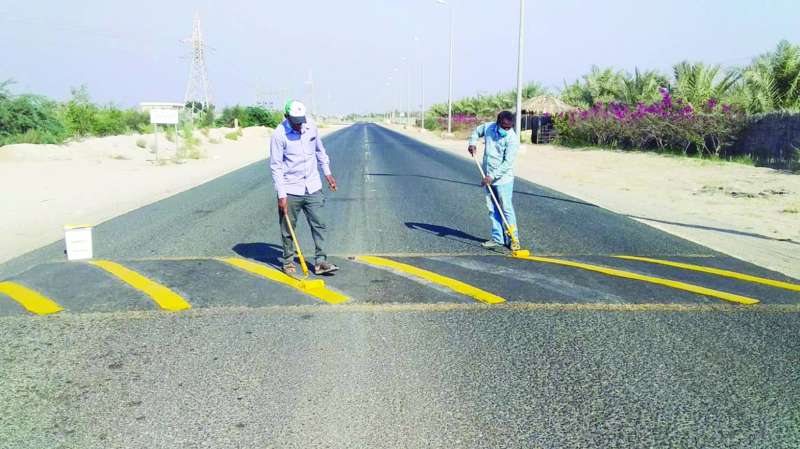 تنفيذ أحد المطبات