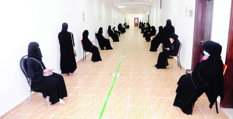 وفي داخل ممرات إحدى المدارس