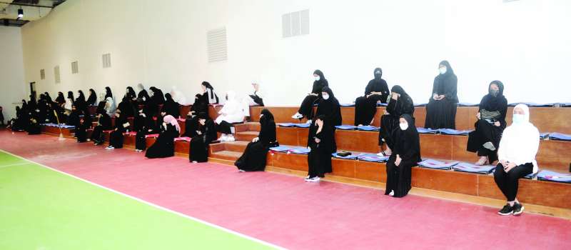 في إحدى قاعات مدرسة آمنة بنت الأرقم