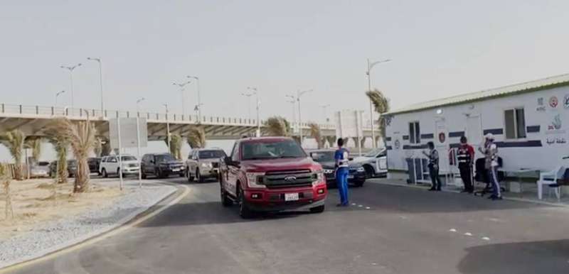 إجراءات تنظيمية مميزة في مركز تطعيم جسر جابر 