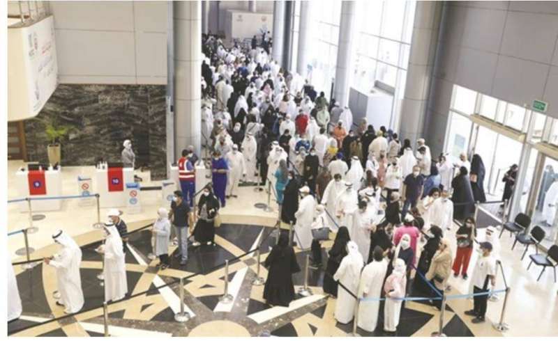   وتيرة تطعيم متسارعة في أرض المعارض