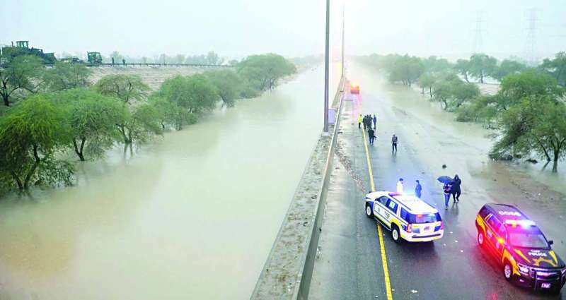 أمطار الكويت في شتاء 2018
