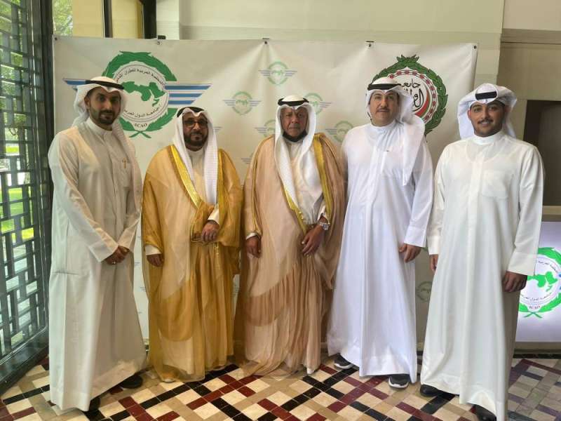 وفد الكويت المشارك في اجتماع الجمعيه العامة للمنظمة العربية للطيران المدني في الرباط
