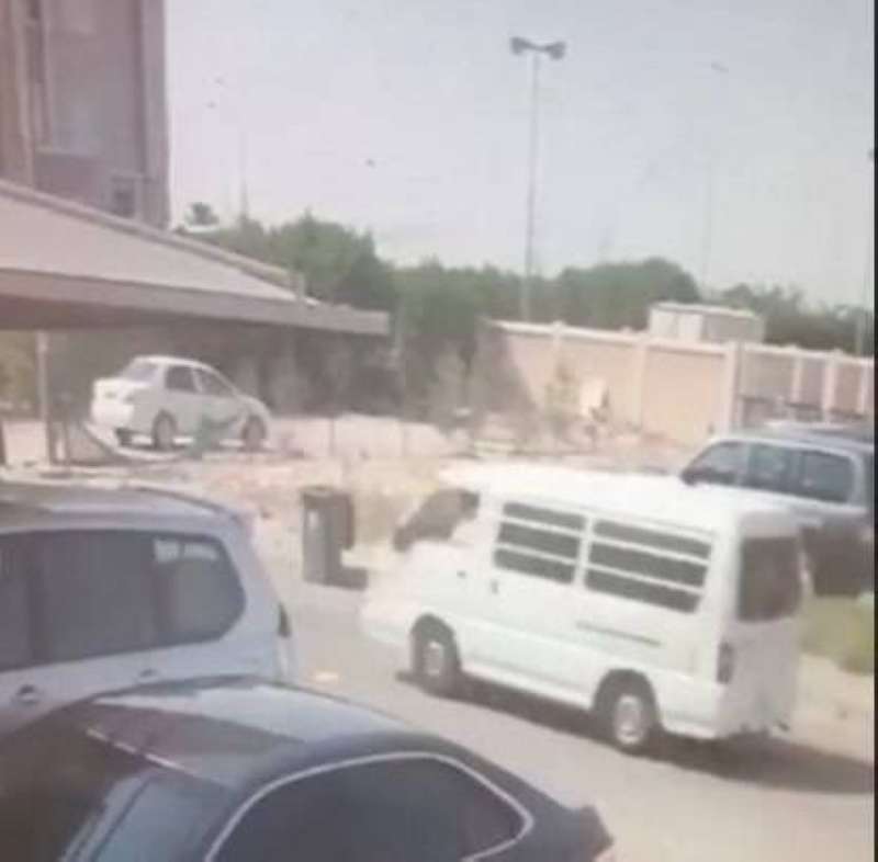 لحظة السرقة من كاميرات المراقبة 