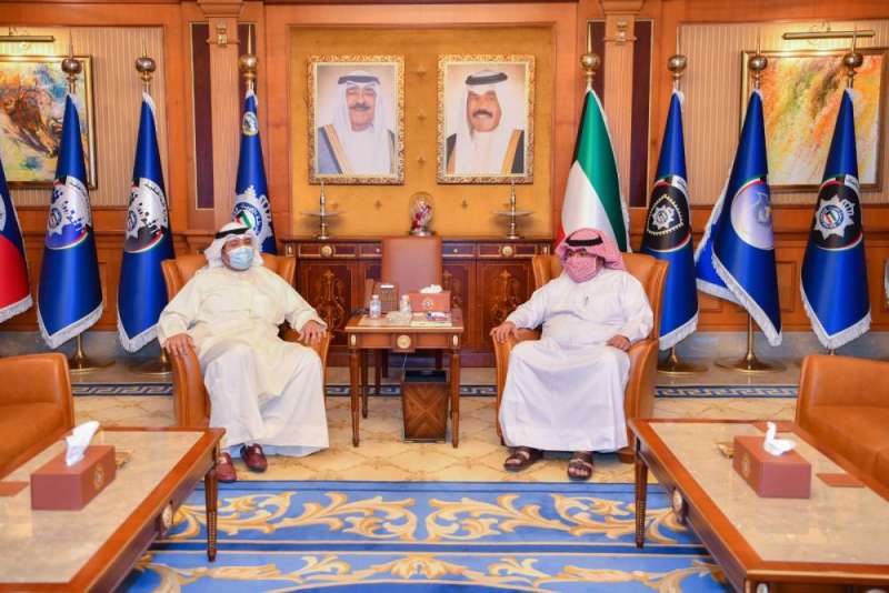 ثامر العلي خلال استقباله عبدالله العلي