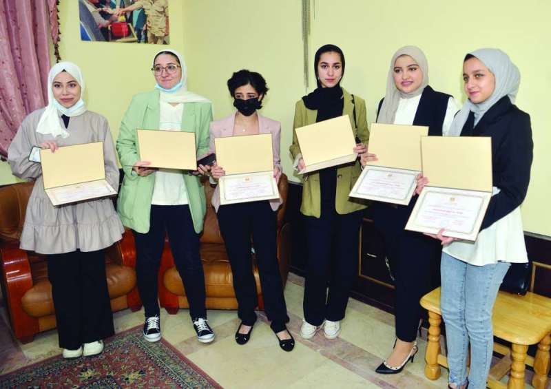 
فائقات بعد التكريم
