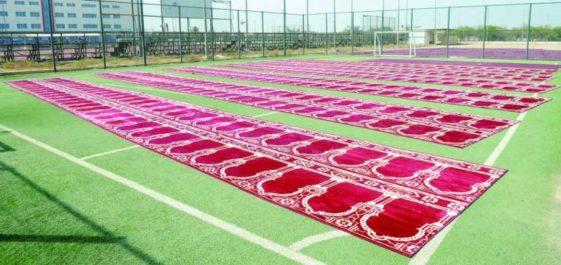 أحد مصليات العيد المخصص للنساء	 (تصوير سعود سالم)
