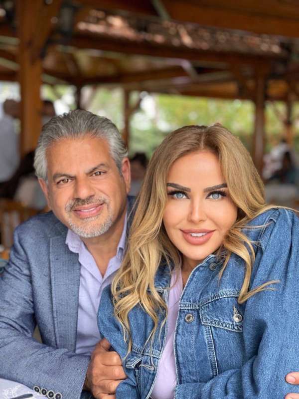 سعد مع زوجها يحيى خضر
