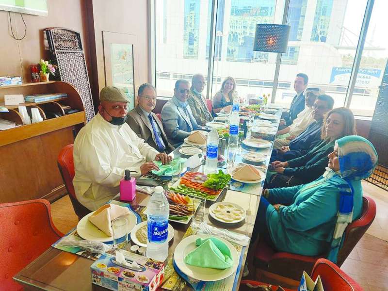 جانب من الحفل على شرف السفير
