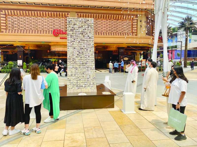 مجسم لصرح الشهداء في مجمع «360»