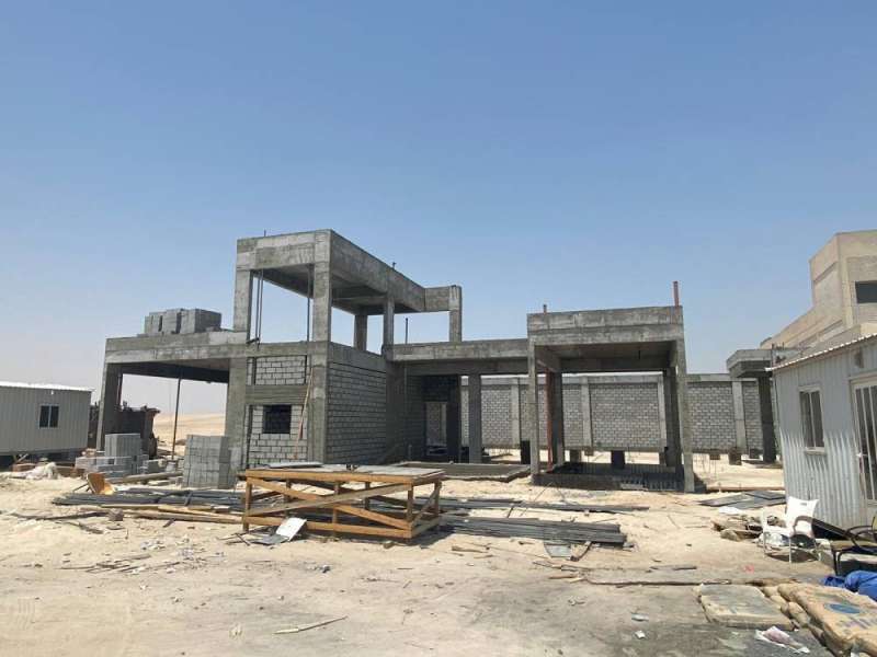 أعمال إنشاء المحرقة الجديدة