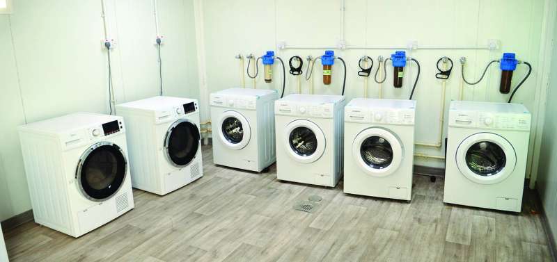 
جناح الغسالات في المستشفى
