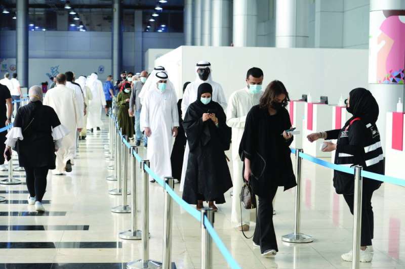 تواصل جهود حملة التطعيم في أرض المعارض