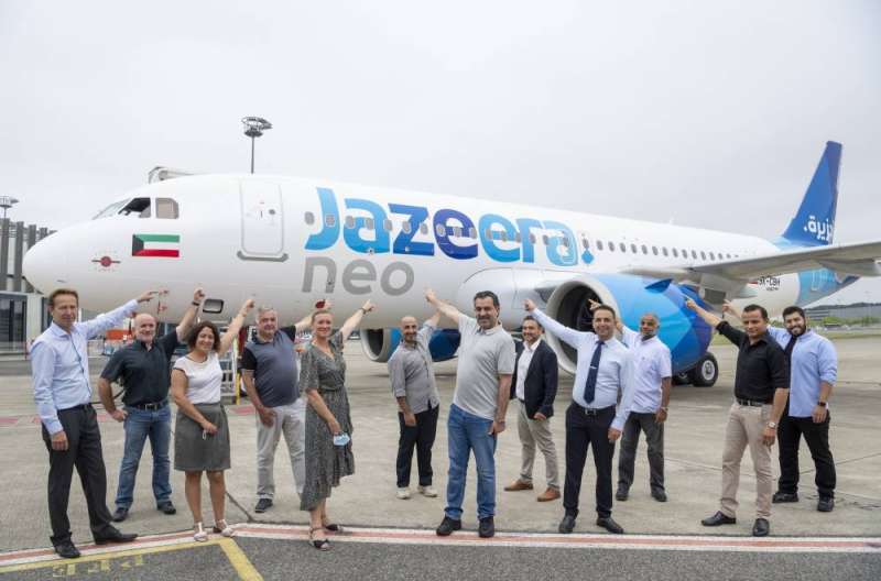 استلام الطائرة الجديدة من مصنع «ايرباص» في تولوز 