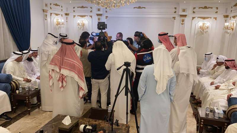 حضور في ديوان صالح الرشيدي تضامنا 