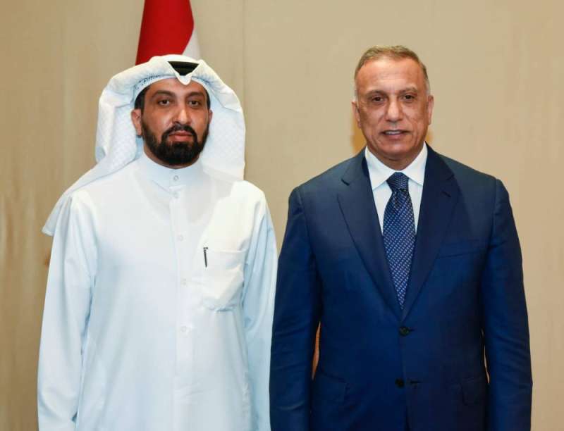 الكاظمي مع الزميل غانم السليماني