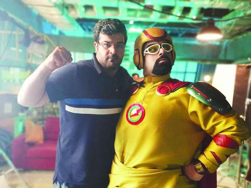 بشار الجزاف بشخصية «آش مان» مع عباس يوسفي