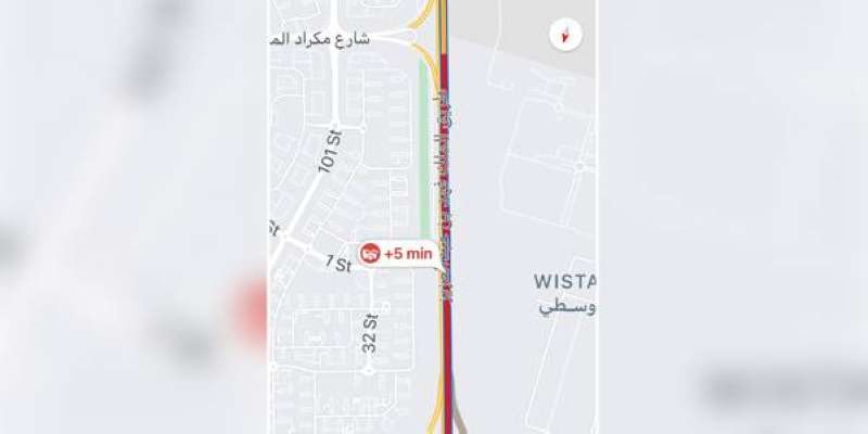 الطريق إلى أسواق القرين أحمر