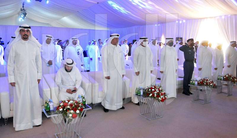 النائب الجمهور جالسا أثناء النشيد الوطني (تصوير: نايف العقلة)