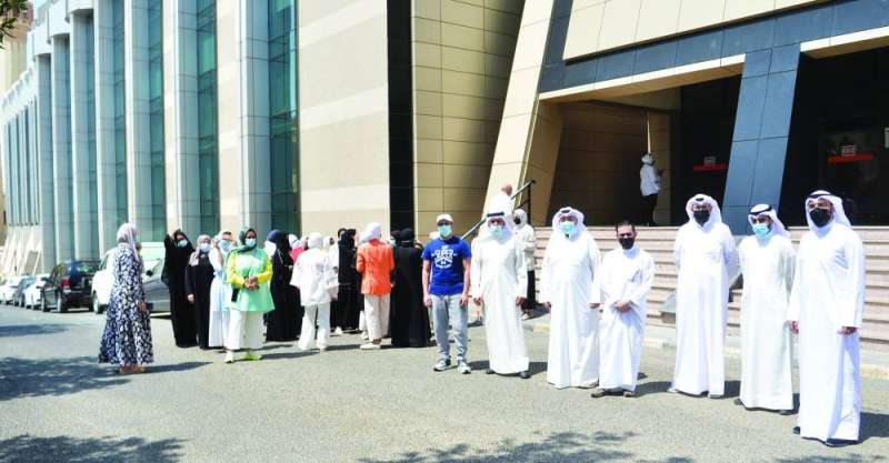 جانب من الاعتصام (تصوير نايف العقلة)
