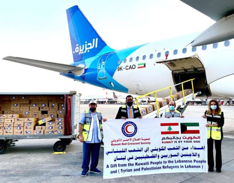 وصول المساعدات إلى الأراضي اللبنانية