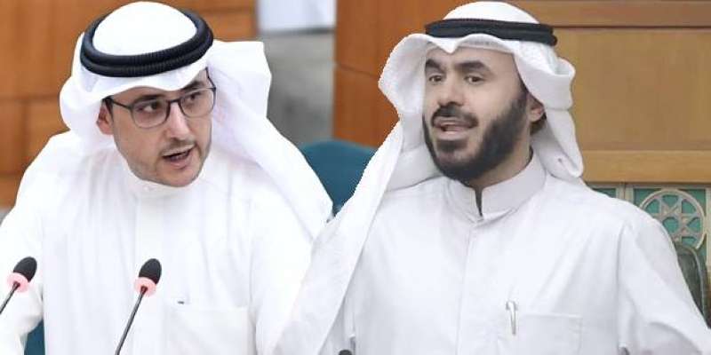 النائب أسامة المناور والوزير أحمد الناصر