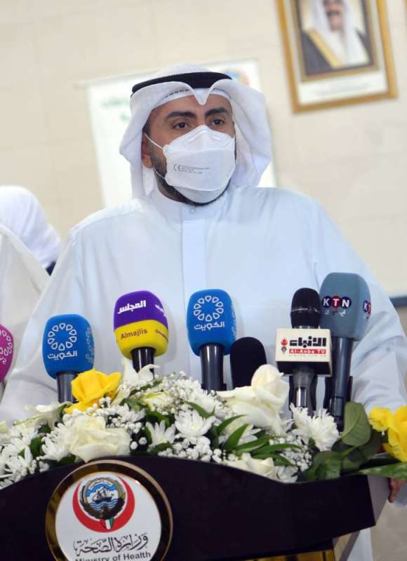 وزير الصحة متحدثاً في افتتاح المستوصف (تصوير نايف العقلة)
