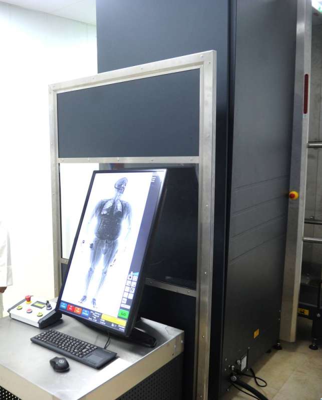 جسم الإنسان كما يبدو في جهاز فحص الأشخاص
