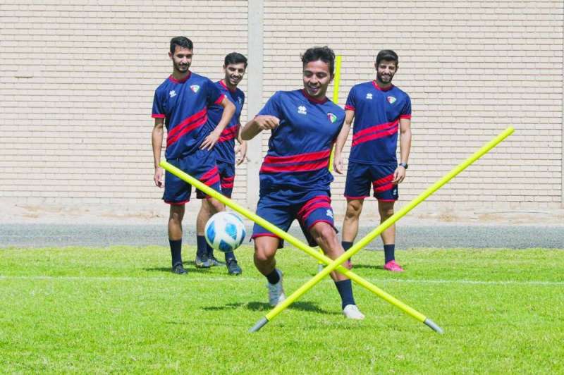 من تدريبات «الأزرق» الأولمبي 