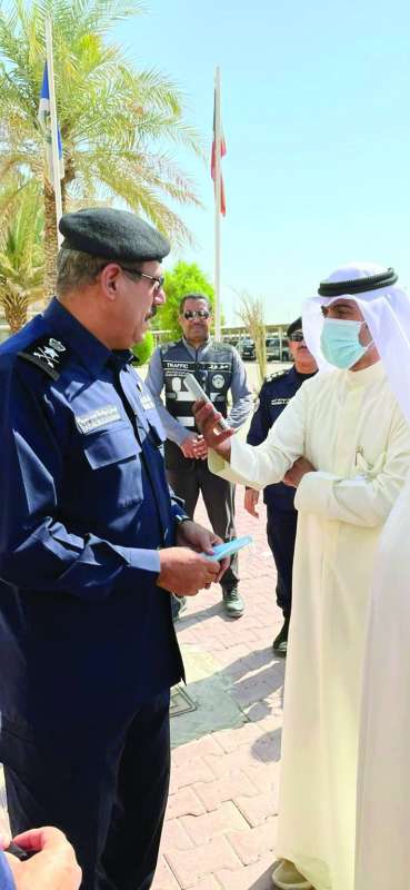 النواف متحدثاً للزميل نايف كريم