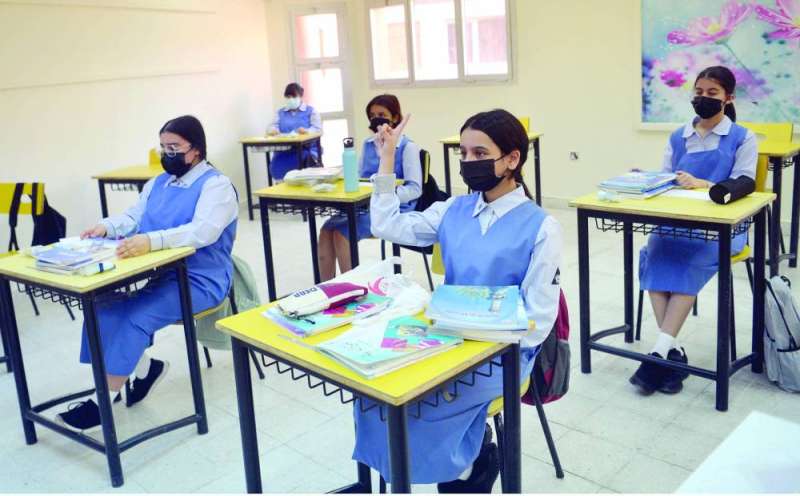 داخل أحد الفصول في مدرسة متوسطة 