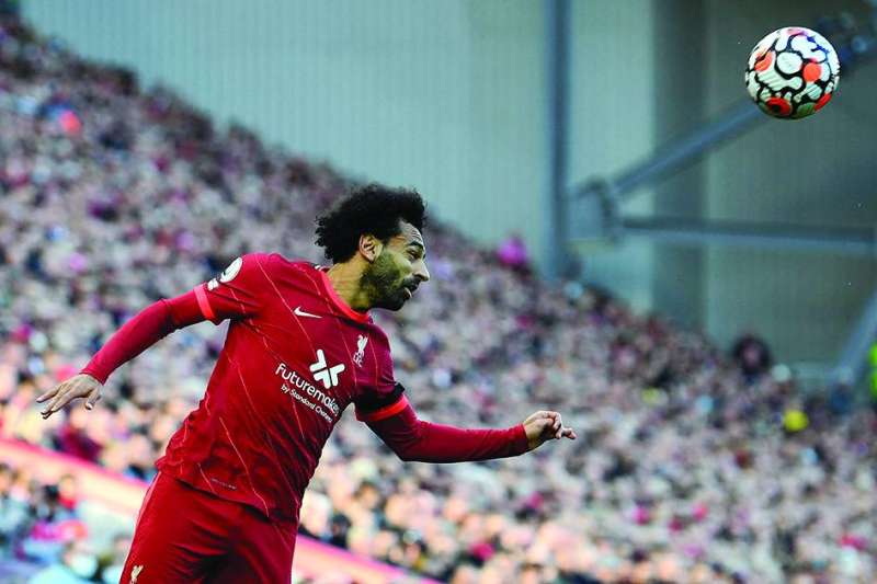 محمد صلاح نجم ليفربول... أحد نجوم القمة أمام مانشستر سيتي	 (ف ب)