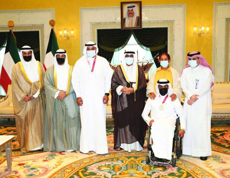 
ولي العهد مستقبلاً المطيري والوفد الرياضي في 20 سبتمبر
