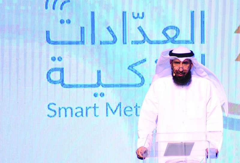 مشعان العتيبي متحدثا 	 (تصوير سعود سالم)