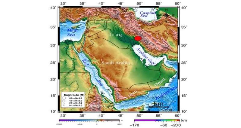 «الشبكة الوطنية»: زلزال بقوة 4.8 غرب إيران يبعد عن الكويت 290 كيلومترا