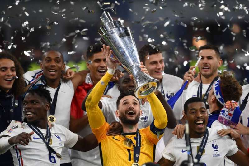 منتخب فرنسا توّج بلقب النسخة الثانية من دوري الأمم الأوروبية (أ ف ب)
