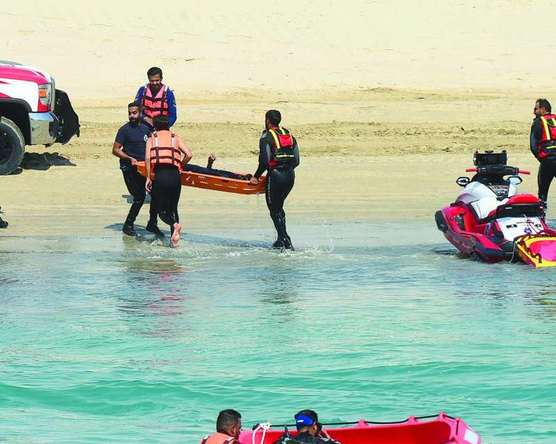 جانب من التمرين