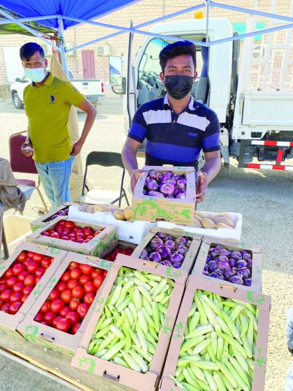 بسطة لبيع الخضار والثمار في العبدلي