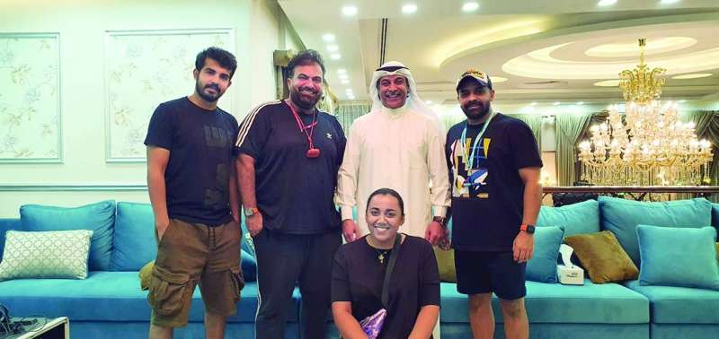 ... ومع المخرج مناف عبدال
