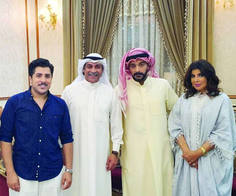 مندني مع إلهام الفضالة وشهاب جوهر وفهد باسم