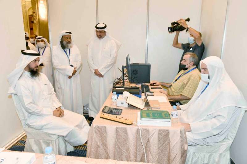 جانب من التصفيات النهائية لمسابقة الكويت الكبرى لحفظ القرآن الكريم وتجويده