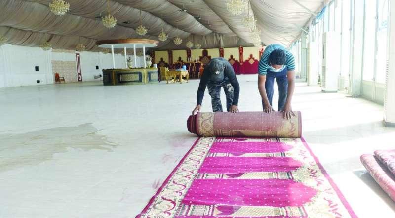 
الاستعدادات جارية على قدم وساق
