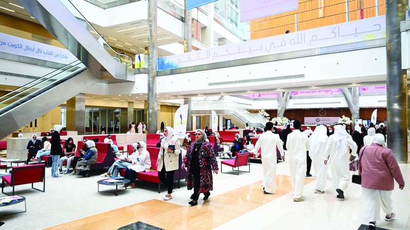 حضور طلابي في جامعة الشدادية 	 (تصوير أسعد عبدالله ونايف العقلة)
