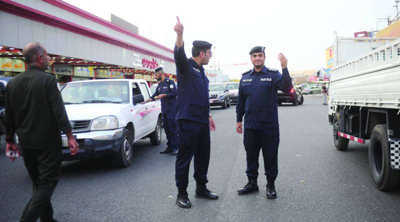 العقيد مشعل السويجي والعقيد عبدالله الدوسري يتابعان الحملة
